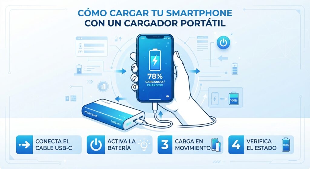 Cargador portátil power bank en reparación, tutorial técnico 2IN Side Móvil